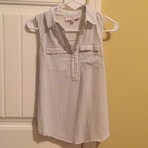 LOFT Sleeveless Blouse, XS Petite